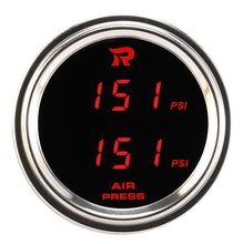 Load image into Gallery viewer, RICO Digital Waterproof Dual air pressure suspension gauge PSI RED LED