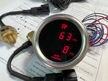 Load image into Gallery viewer, RICO Digital Waterproof Dual air pressure suspension gauge PSI RED LED