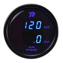 Load image into Gallery viewer, RICO Digital Dual display Air pressure suspension gauge BAR BLUE LED