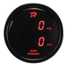 Load image into Gallery viewer, RICO Digital Dual display Air pressure suspension gauge PSI RED LED