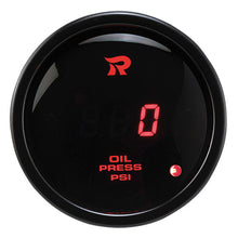 Load image into Gallery viewer, Digital Oil pressure gauge 100 PSI RED LED with warning