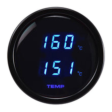 Load image into Gallery viewer, Digital Dual display Temperature gauge BLUE backlit Celsius