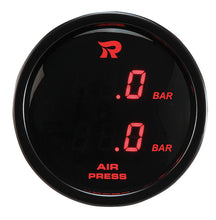 Load image into Gallery viewer, RICO Digital Dual display Air pressure suspension gauge BAR RED LED