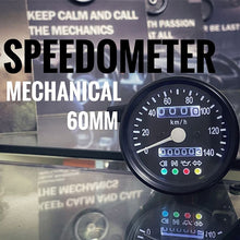 Load image into Gallery viewer, B02-60-06 60mm Motorcycle Mechanical Speedometer