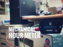 Load and play video in Gallery viewer, B02-H002 Hour Meter Mechanical Analog DC 6-80V AC 110-250V Rectangular