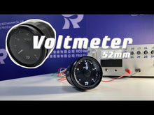 Load and play video in Gallery viewer, B02-T52V-5 RICO Voltmeter Marine 12Volts 52mm