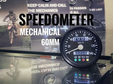 Load and play video in Gallery viewer, B02-60-06 60mm Motorcycle Mechanical Speedometer