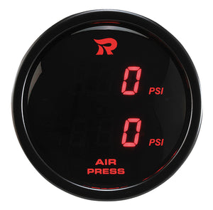 RICO Digital Dual display Air pressure suspension gauge PSI RED LED