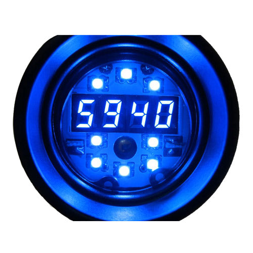 Shift Light Rpm Digital Tachometer RPM shift light black BLUE LED – RICO Instrument