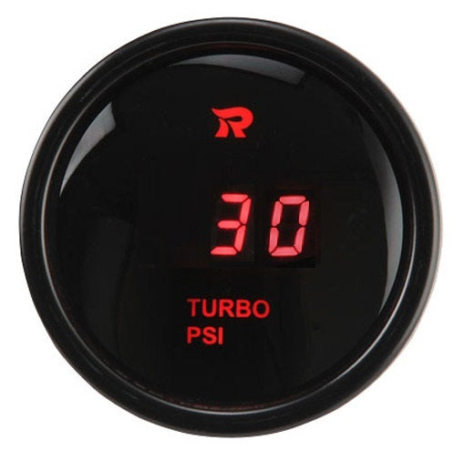 RICO Turbo Boost gauge 30psi RED LED with sensor