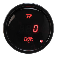 Load image into Gallery viewer, Digital Fuel level gauge 100% RED LED with warning (0-180ohms) SENSOR SOLD SEPARATELY
