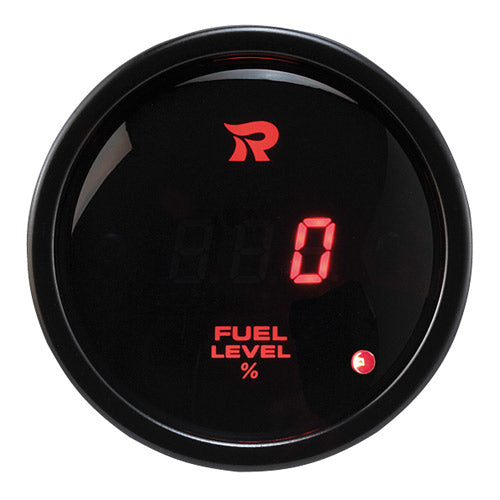 Digital Fuel level gauge 100% RED LED with warning (0-180ohms) SENSOR SOLD SEPARATELY