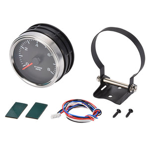 Waterproof Gasoline Tachometer 8000RPM 12-24V BLACK