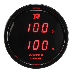 RICO Digital Dual display Water Level gauge RED backlit (0-180 ohms) SENSOR SOLD SEPARATELY