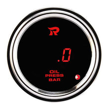 Load image into Gallery viewer, RICO Digital Waterproof Oil pressure gauge BAR RED LED
