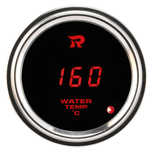 RICO Digital Waterproof Oil temperature gauge Celsius RED LED
