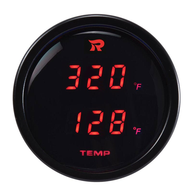RICO Digital Dual display Temperature gauge RED backlit Fahrenheit